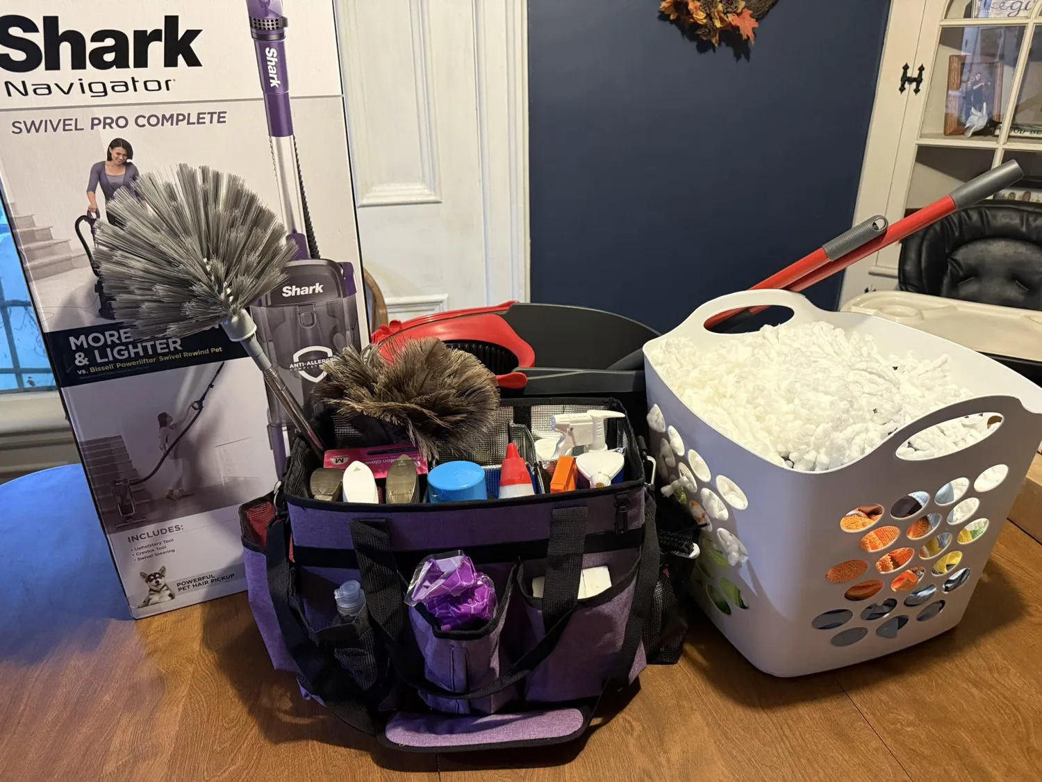 Cleaning equipment and supplies prepared for service